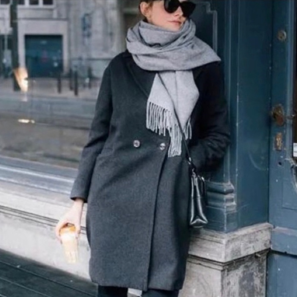 J Crew Daphne Topcoat Rock Grey